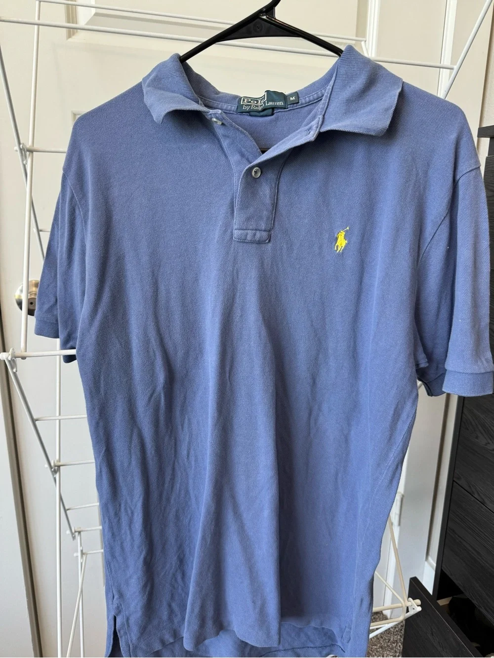 Ralph Lauren Men’s Slate Blue Polo with Yellow Pony